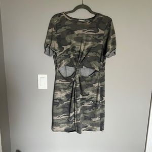 Honey Punch Camo Dress